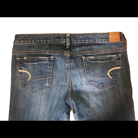 American Eagle Skinny Stretch Jean Med Wash Size 12X31 - Picture 4 of 6